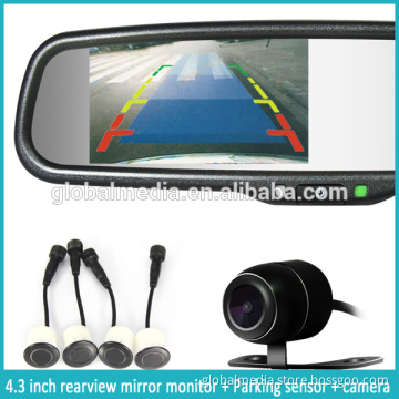 hot selling 4.3inch HD capacitive monitor, backup camera display car rearview mirror AK-043LAD